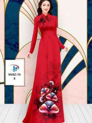 Vải Áo Dài Hoa In 3D AD NVAD79 35